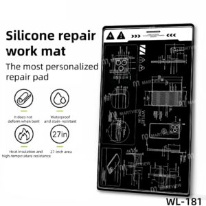 Wylie WL-181 27-inch Heat Insulating Silicone Mat for Mobile Phone / Tablet Repair