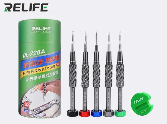 RELIFE RL-728A 2D sturdy mobile phone repair screwdriver set